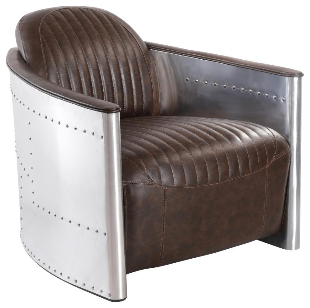 Aviator Brown Lounge Chair