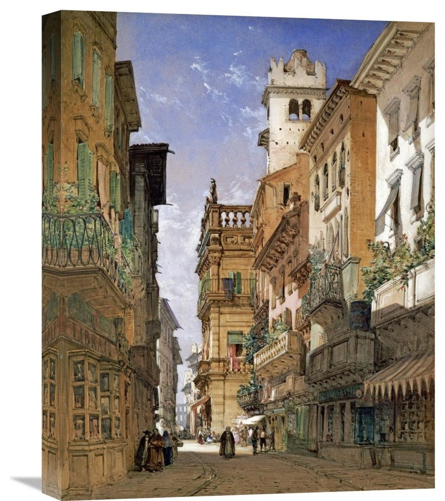 "Verona" Stretched Canvas Giclee by William Callow, 17"x22"