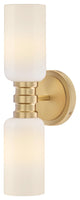Lark Naomi Medium Two Light Sconce, Lacquered Brass