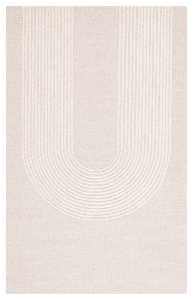 Safavieh Couture Ebony Collection EBN125 Rug, Beige/Ivory, 4'x6'