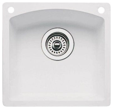 Blanco 440205-2 Granite Bar Kitchen Sink, White
