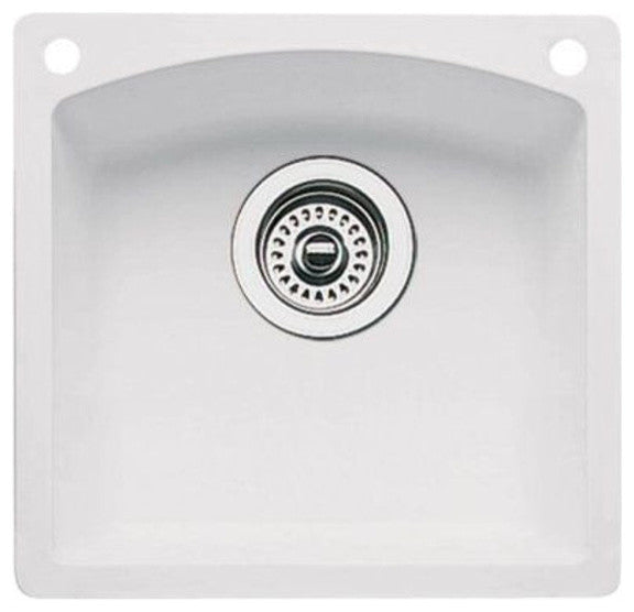 Blanco 440205-2 Granite Bar Kitchen Sink, White