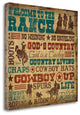 "Welcome To The Ranch" By Shawnda Eva, Giclee Print on Gallery Wrap Canvas
