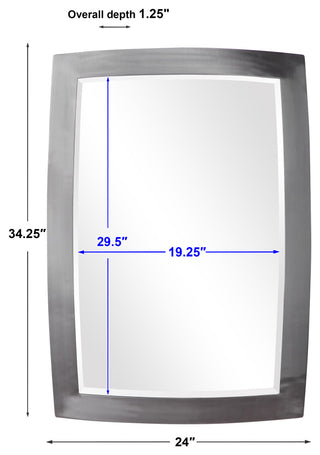 Uttermost Haskill Brushed Nickel Mirror