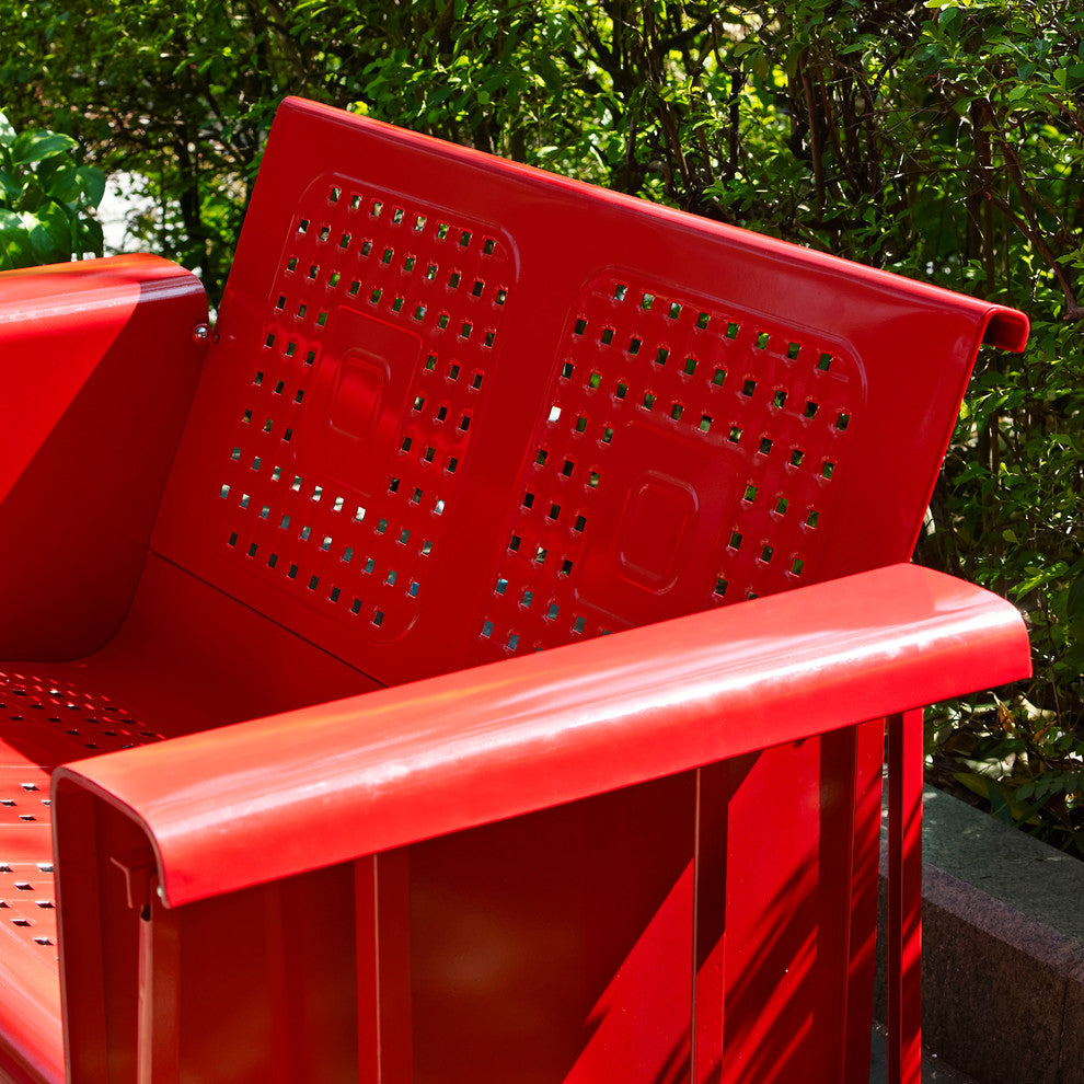 Bates Loveseat Glider, Red