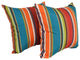 Outdoor Patterned Polyester 25" Jumbo Throw Pillows, Set of 2, Westport Teal