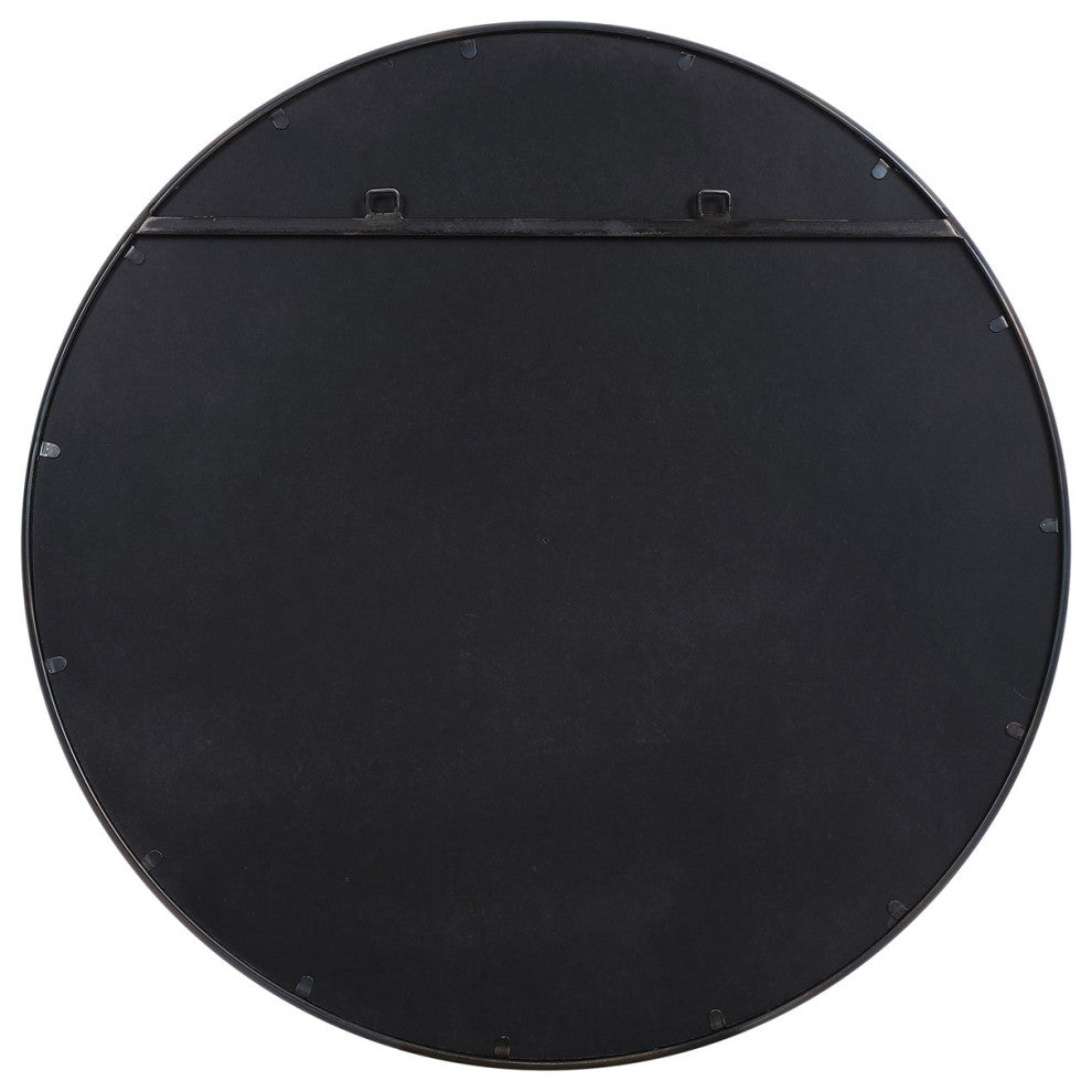 Uttermost Belham Round Iron Mirror 09692