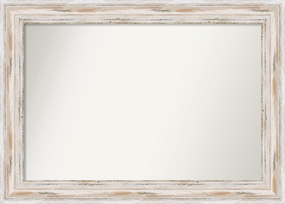 Wall Mirror Choose your Custom Size, Alexandria White Wash