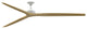 Fanimation Spitfire 96" Fan, matte White Motor, Natural Blades