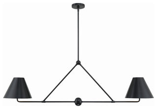 Crystorama Lighting Group XAV-B9307 Xavier 4 Light 54"W - Matte Black