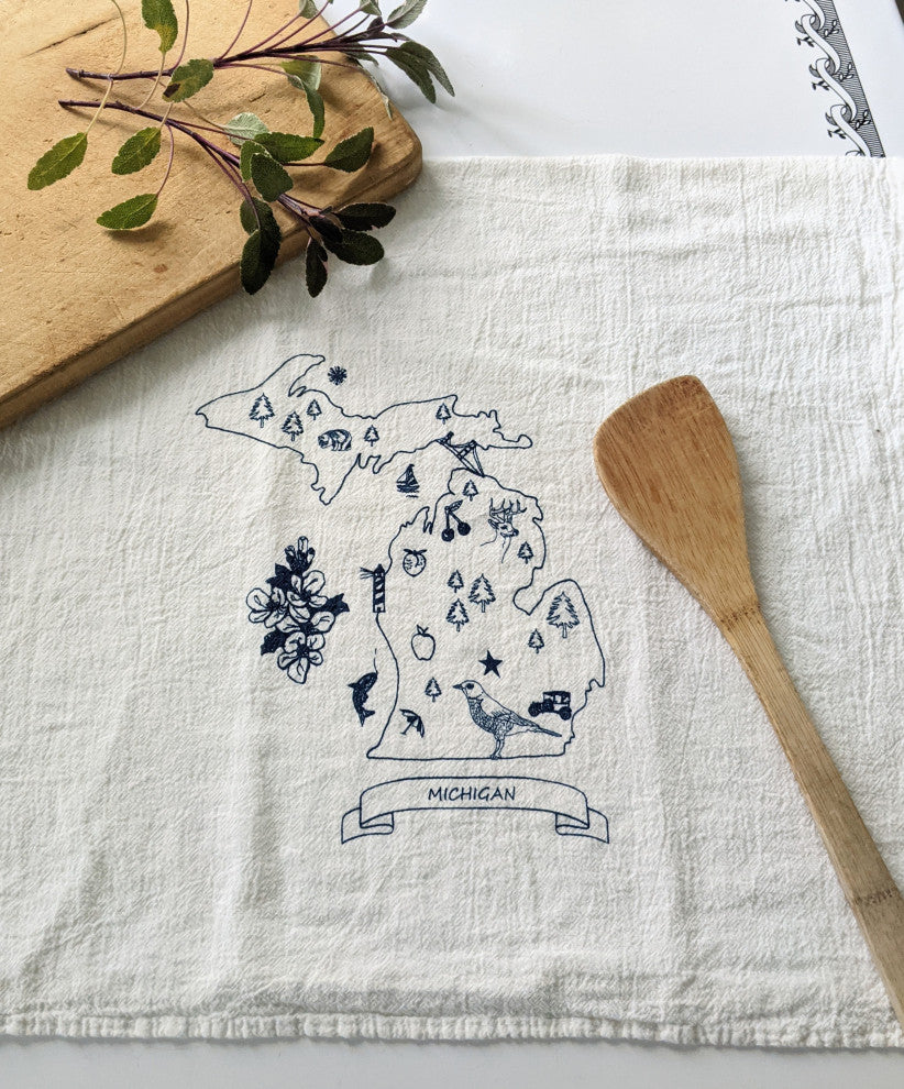 Michigan Tea Towel, Michigan