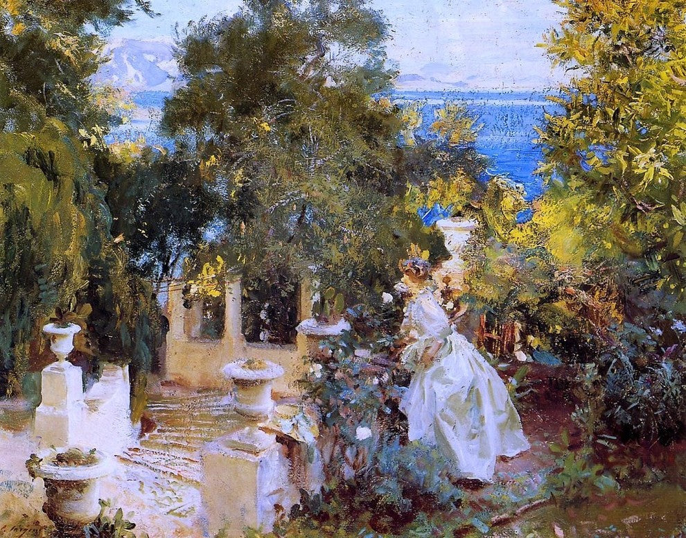 John Singer Sargent Garden in Corfu Wall Decal
