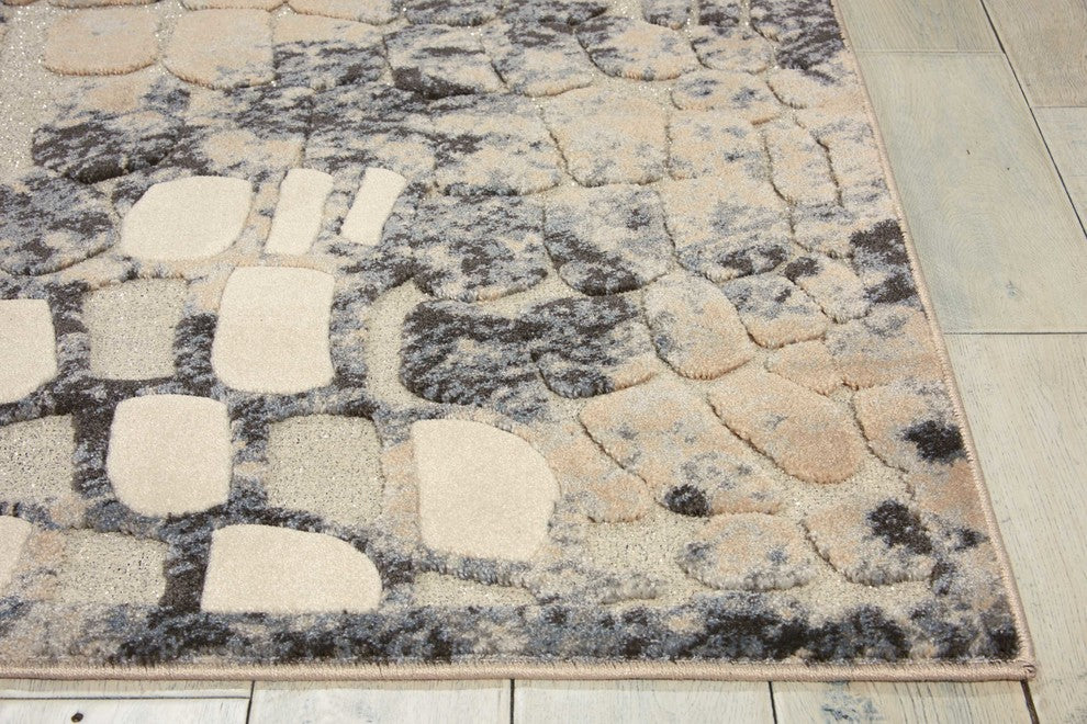 Michael Amini Gleam Flint Area Rug By Nourison, 7'10"x10'6"