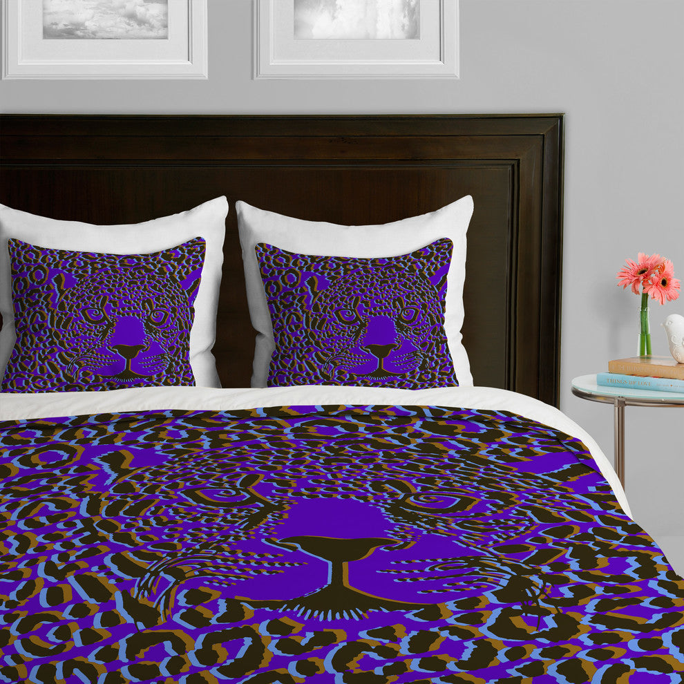 Deny Designs Aimee St Hill Leopard 1 Duvet Cover-Lightweight
