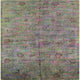 Ahgly Company Indoor Square Mid-Century Modern Area Rugs, 7' Square