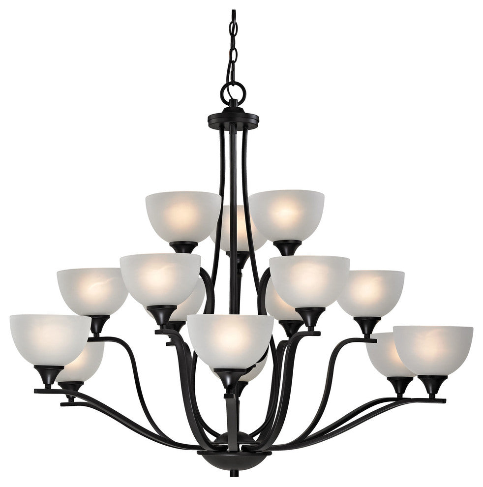 Bristol Lane 15-Light Chandelier, Oil Rubbed Bronze