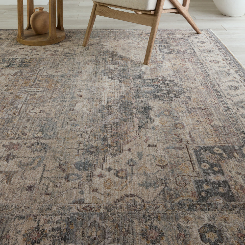 Jaipur Living Starling Medallion Tan/ Slate Runner Rug 2'9"X8'