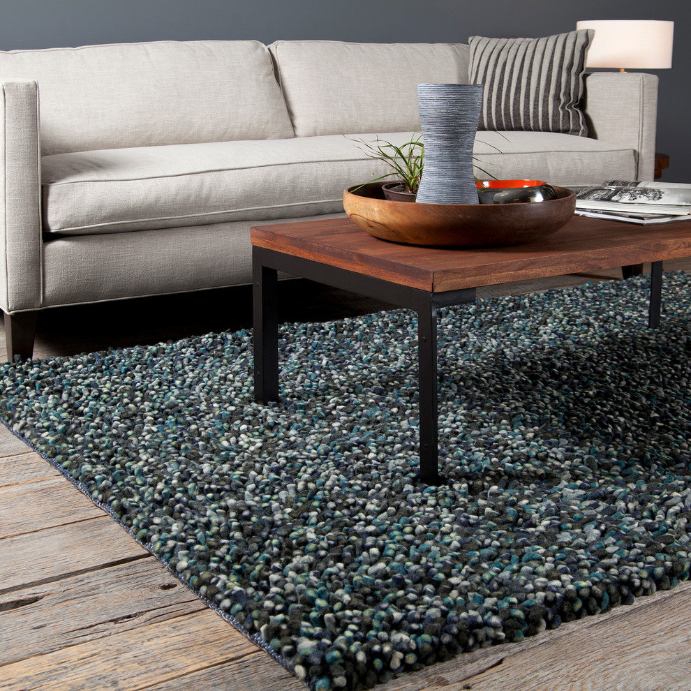 Gems Contemporary Area Rug, Gray, 9'x13' Rectangle