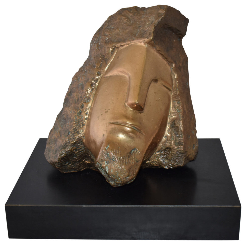 Original Marilyn Newman Bronze Statue Titled the Pharoah Size: 40" x 27" x 23"
