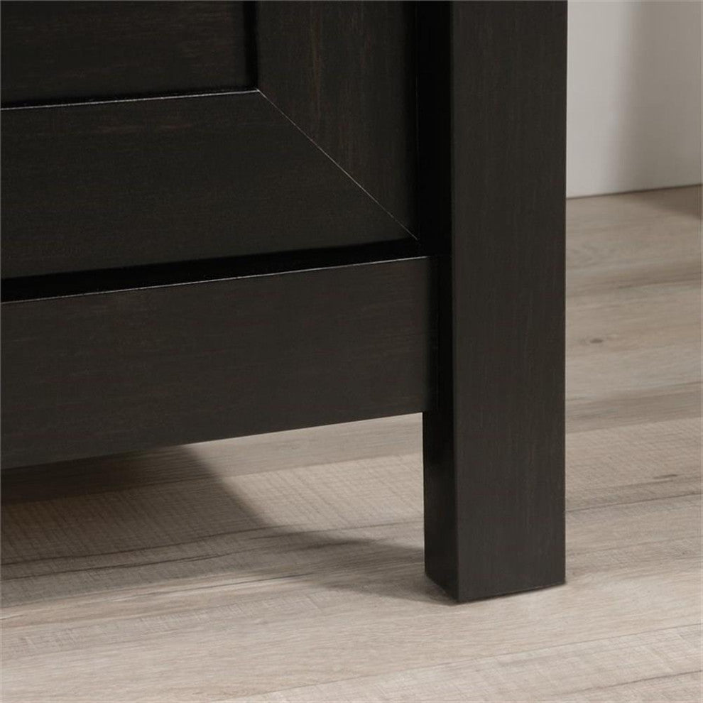Sauder County Line Engineered Wood 2-Drawer Lateral File Cabinet in Estate Black