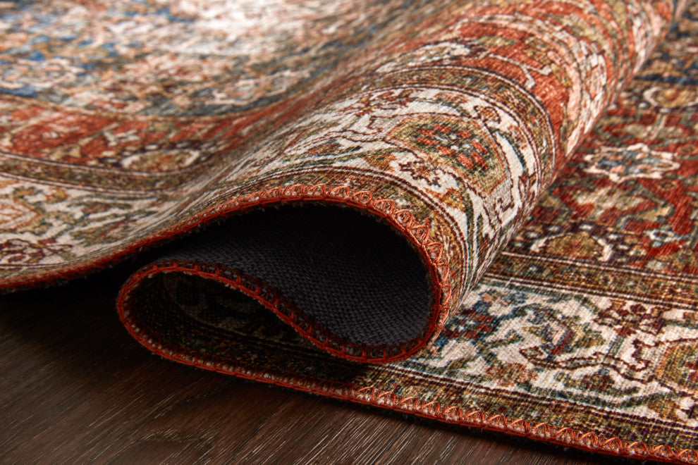 Ocean Multi Layla Printed Polyester Area Rug by Loloi II, 7'-6"x9'-6"
