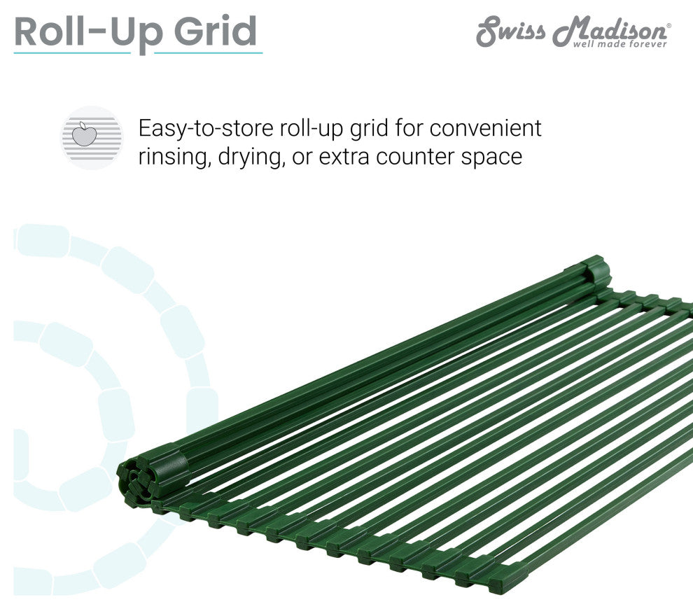 Swiss Madison 17"x13" Kitchen Sink Grid, Green