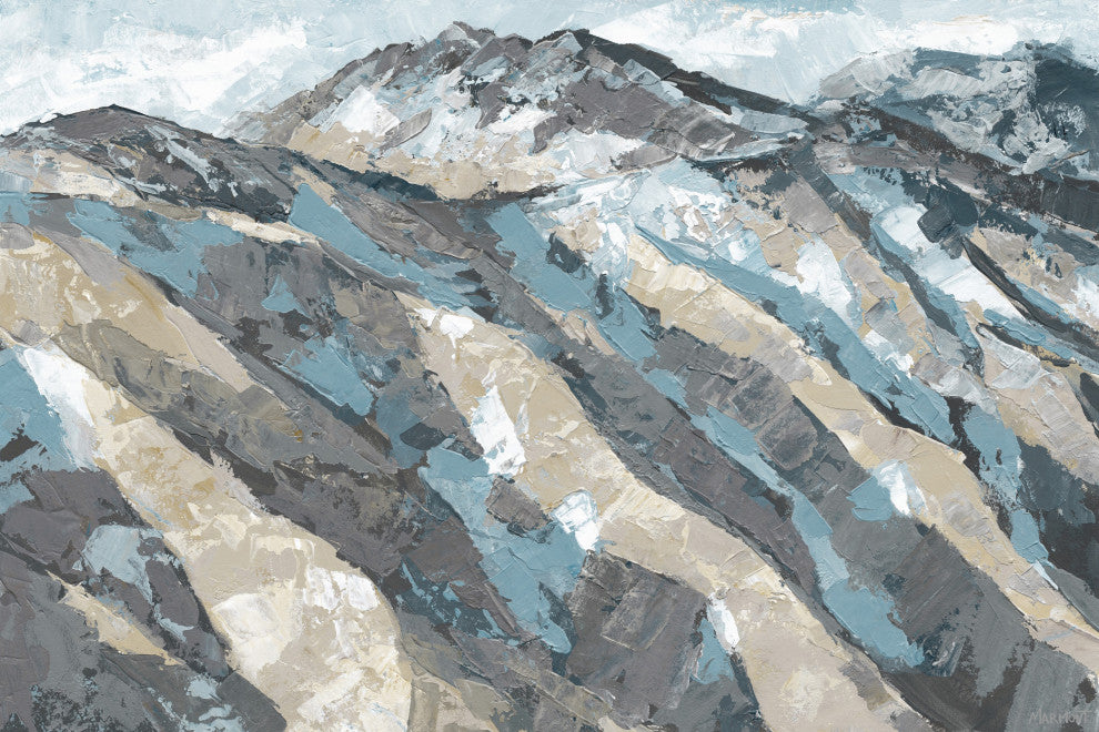 "The Blue Gem" Painting Print on Wrapped Canvas, 36x24