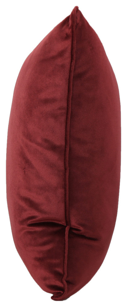 GDF Studio Velvin Modern Fabric Throw Pillows, Set of 2, Berry