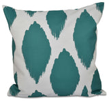 Abstract Decorative Outdoor Pillow, Lake Blue, 20"x20"