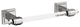 Amerock Glacio Contemporary Towel Bar, Clear/Chrome, 8" Center-to-Center