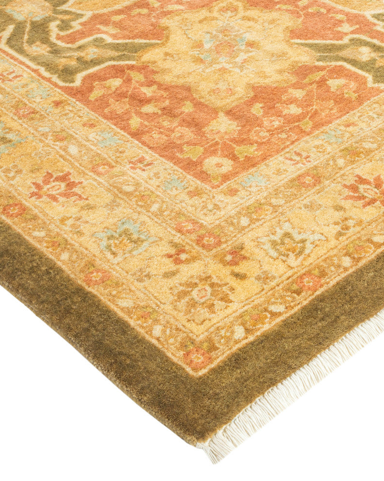 Mogul, One-of-a-Kind Hand-Knotted Area Rug Green, 12'6"x20'1"