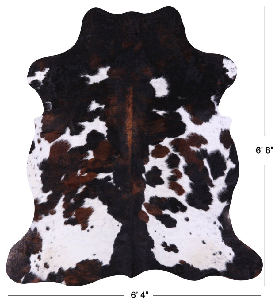 Natural Cowhide Rug 6' 8" X 6' 4" C2406