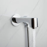 Luviah Set 8" Chrome Round Rain Shower and Handheld