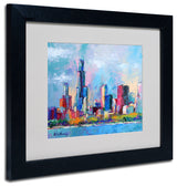 'Chicago 5' Matted Framed Canvas Art by Richard Wallich