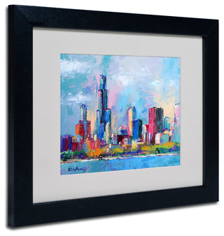 'Chicago 5' Matted Framed Canvas Art by Richard Wallich