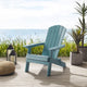 Inspired Home Colston Outdoor Chair, Weather Resistant, Aqua