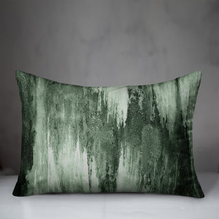 Green Painted Abstract 14x20 Indoor/Outdoor Pillow