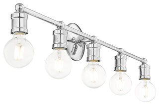 Livex Lighting Lansdale 5 Light Polished Chrome ADA Large Vanity Sconce