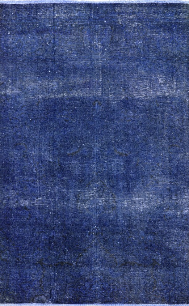 4'x6' Oriental Overdyed Wool Rug, W2610