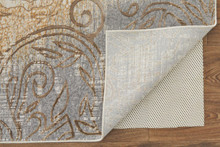 Neoma Traditional Medallion, Silver/Tan/Gray, 9'x12' Area Rug