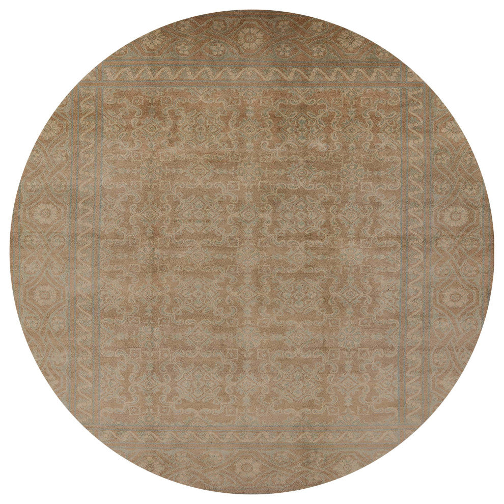 Ahgly Company Indoor Round Mid-Century Modern Area Rugs, 4' Round
