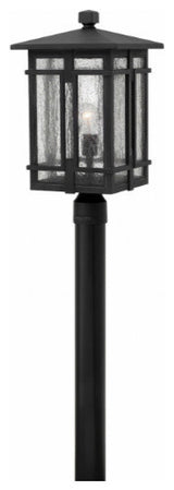 Tucker 1-Light Outdoor Post Mount, Museum Black