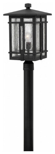 Tucker 1-Light Outdoor Post Mount, Museum Black