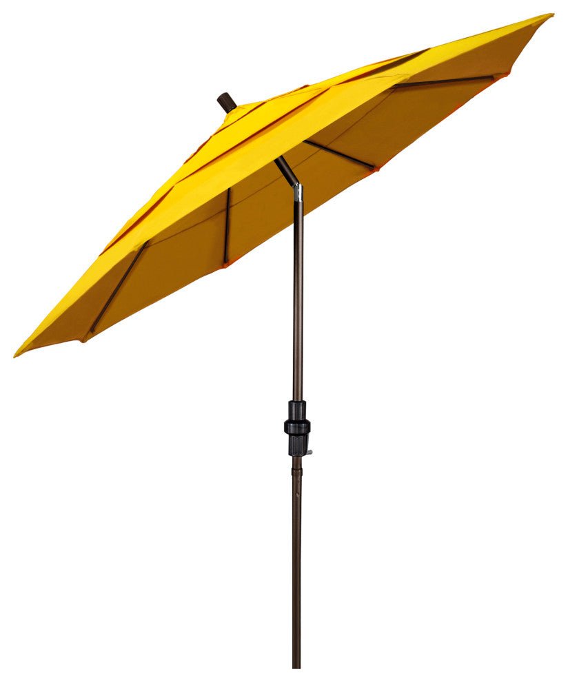 Fiberglass Umbrella Collar Tilt, Sunbrella, Sunflower Yellow, 11'
