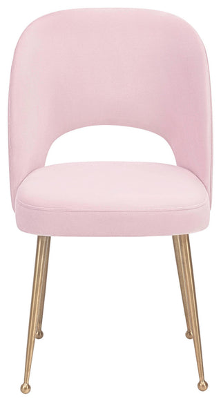 Swell Velvet Chair, Blush