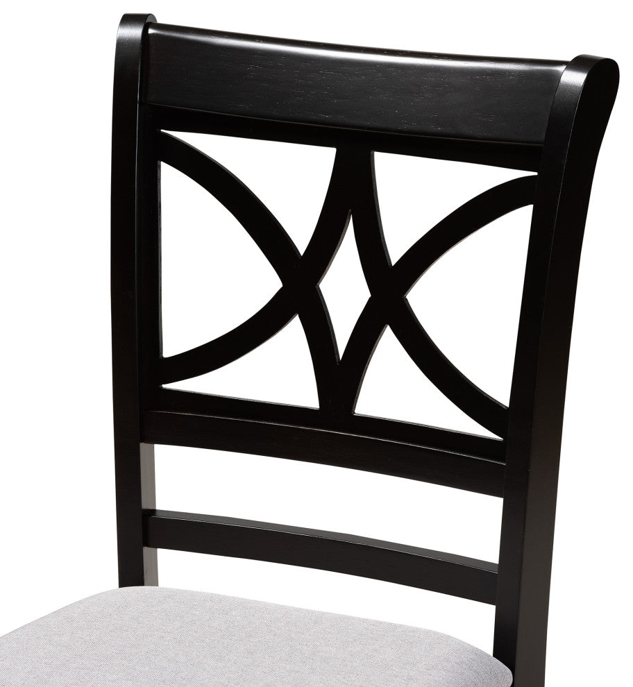 Anni 5 -Piece Dining Set, Gray/Dark Brown