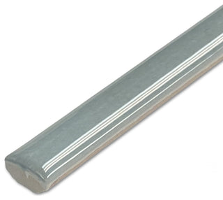 Coco Demi-Bullnose Glossy Blue Grass Ceramic Wall Trim