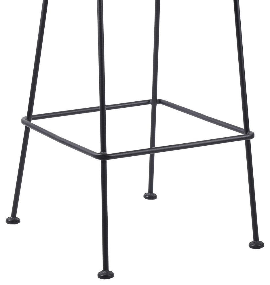 Acapulco 30" Indoor Outdoor Steel Bar Stool With Wasabi Rope