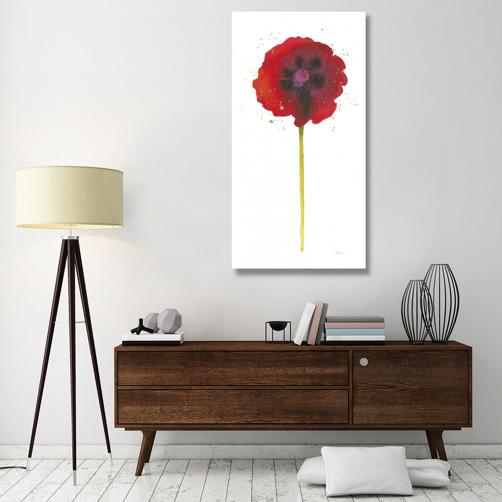"Splash II with Gold" Digital Paper Print by Shirley Novak, 32"x62"