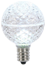 Vickerman Xled17G55-10 G50 Led Cool White Faceted Replacement Bulb